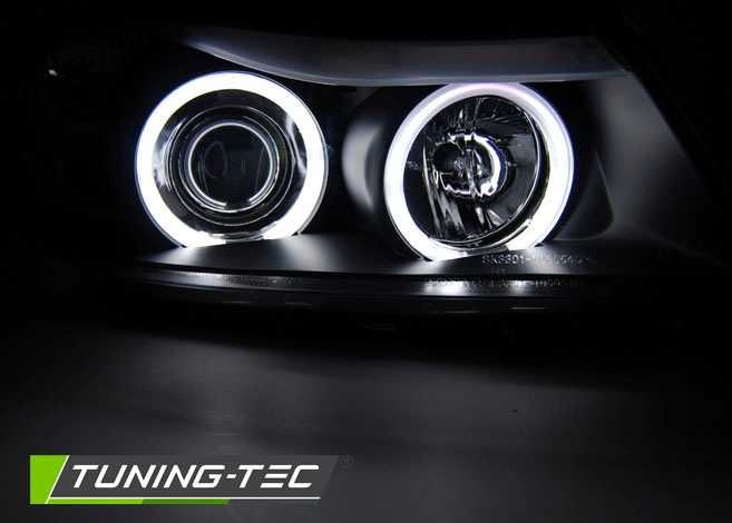 Far faruri BMW E90 E91 NFL Angel Eyes CCFL negru NOU