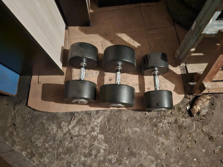 Гумирани дъмбели