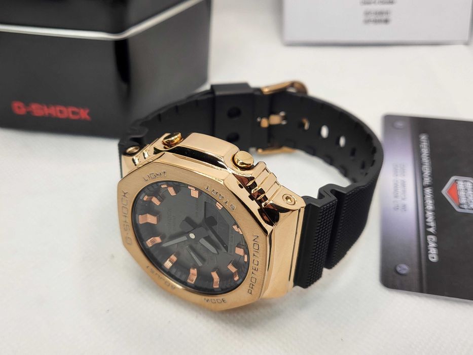 Ceas Casio g shock GM s2100gb , Metal gold roze .Nou, Garantie 2ani
