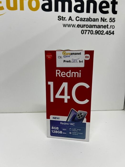 Telefon Xiaomi Redmi 14C, 8GB RAM, 128GB -I-