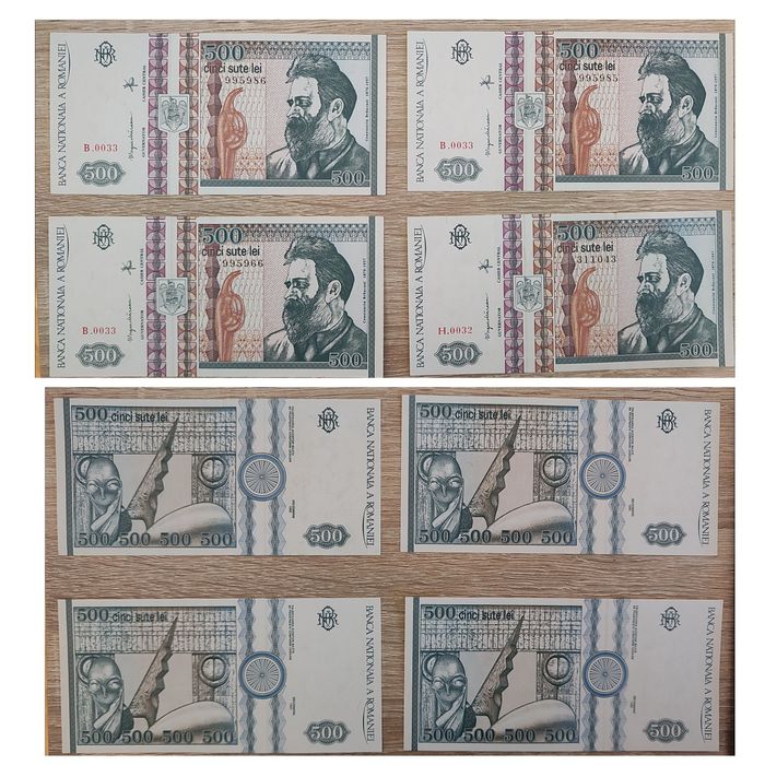 Bacnote 500 lei necirculate
