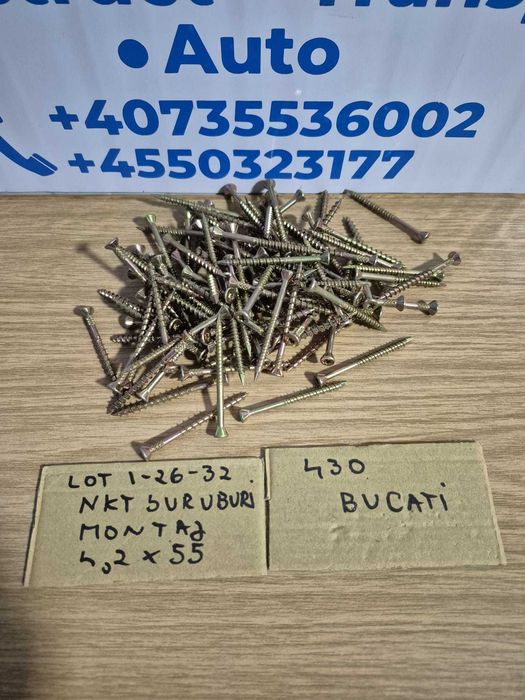 nkt suruburi montaj 4,2x55 - 430 bucati - lot 1-26-32