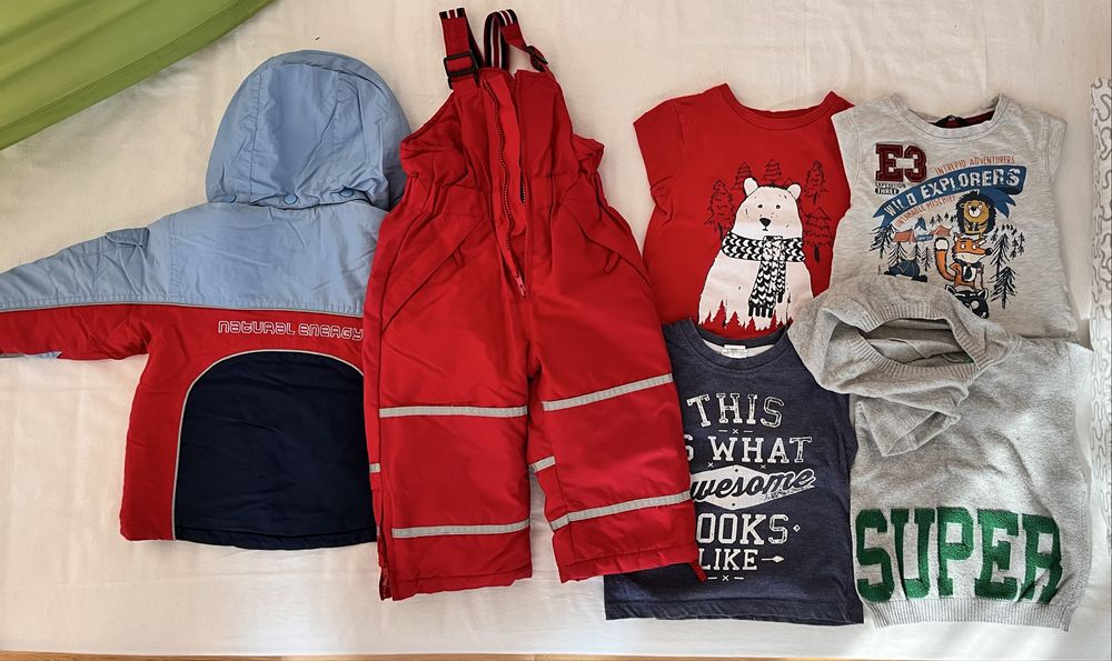 Лот зимна грейка, яке и блузки h&m р. 12-18