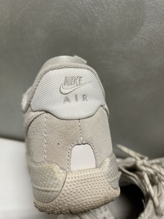 Nike, Спортни обувки Air Force 1 Wild с кожа, Бежов, Мръснобял