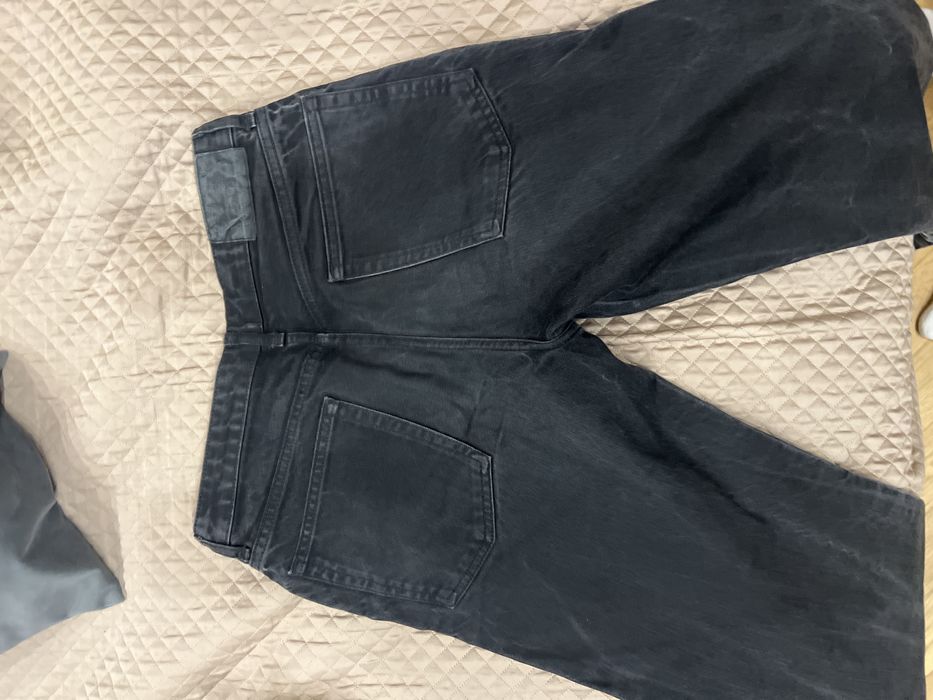 Джинсы Zara straight черно серые