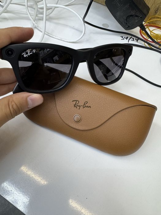 Очки с камерой Ray Ban оригинал с черной оправой