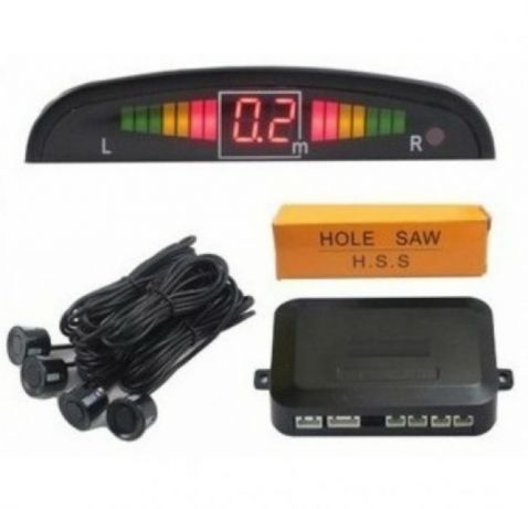 Автомобилен Парктроник - пълен комплект с 4 бр. черни или сиви датчици