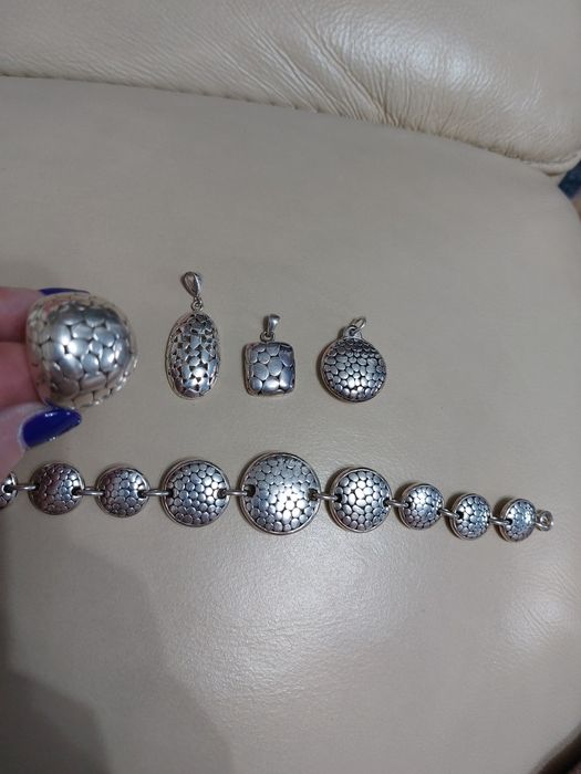 Vând set superb din argint 925