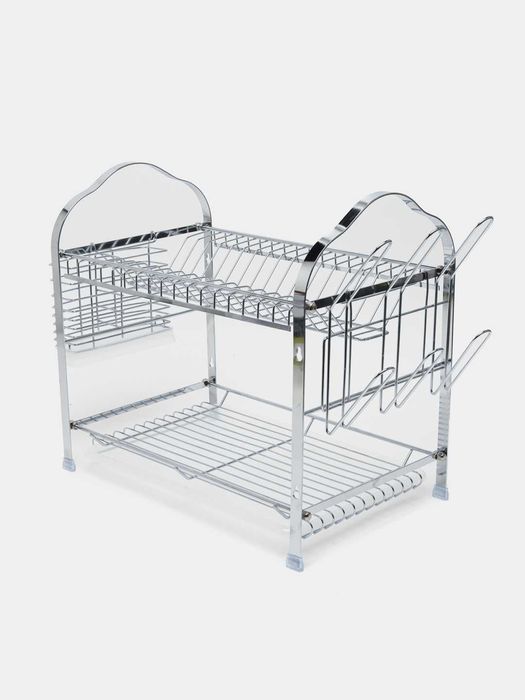 Сушилка для посуды с поддоном, 2 яруса