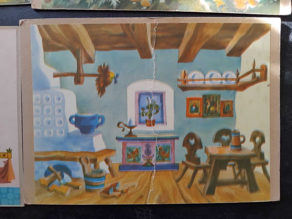 Уникален Винтидж Детски куклен театър, чешки, от 60- 70-те