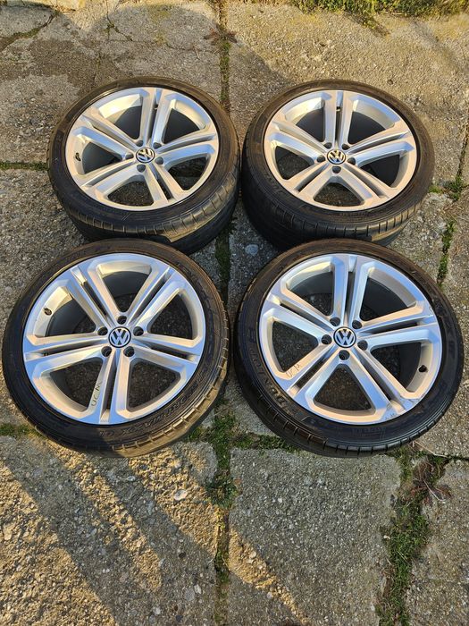 Jante VW Tiguan 19'' cu anvelope vara  Dunlop  255/40/R19