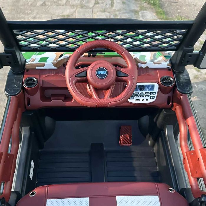 Детско Акумулаторно Бъги Super-Carrier UTV, 4x4, 140W, 12V/7Ah