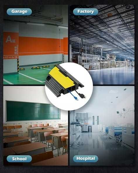 Pod de cabluri CREWORKS, pachet de 3, conducte de cablu cu 2 canale