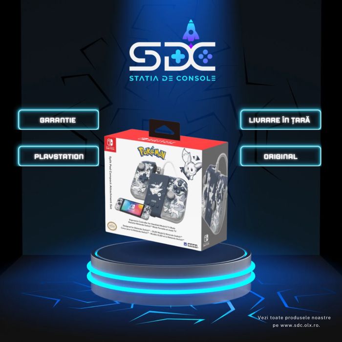 SIGILAT Pokemon Split Pad Controller Attachment Set Controllere JoyCon