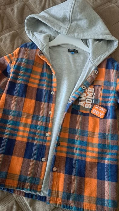 Теплая рубашка на мальчика