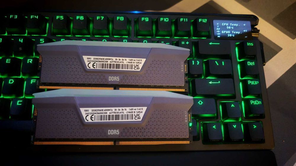 Рам памет Corsair VENGEANCE RGB 32GB (2x16GB) DDR5 6000MHz CL30