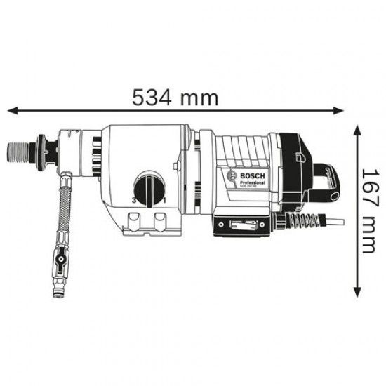 Дрель алмазного сверления BOSCH GDB 350 WE Professional