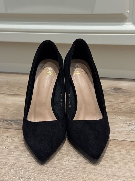 Новые туфли-лодочки, эко-замша, 34 размер