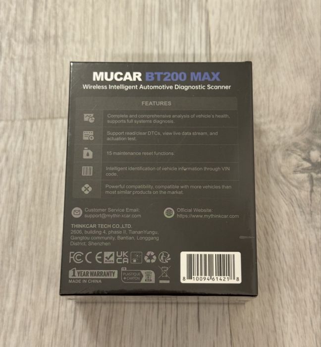 Tester Auto Profesional Mucar BT200 MAX. Nou Sigilat (Update Gratuit Pe Viață)