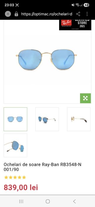 Ochelari de soare Ray-Ban  Noi