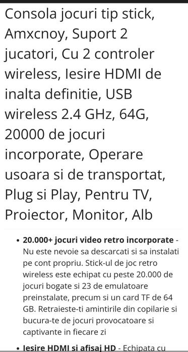 Consola jocuri tv