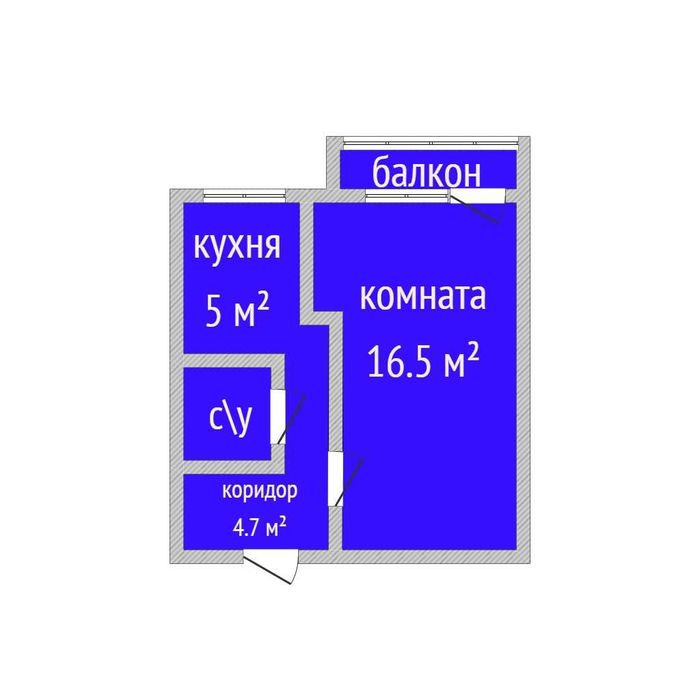 Продажа 1-комнатной квартиры