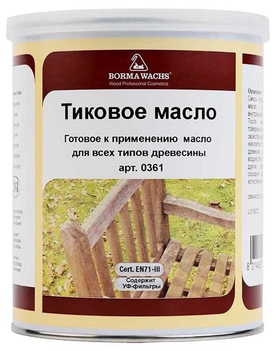 Масло и пропитка два в одном  для производства мебели !!! Италия !