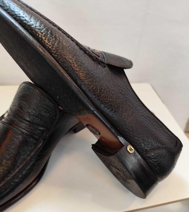 Pantofi de lux 44 44.5 lucrati manual Walles Club piele naturala moale