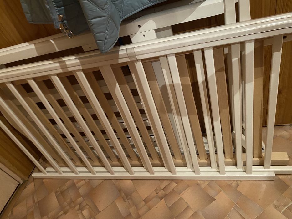 Манеж кровать белый