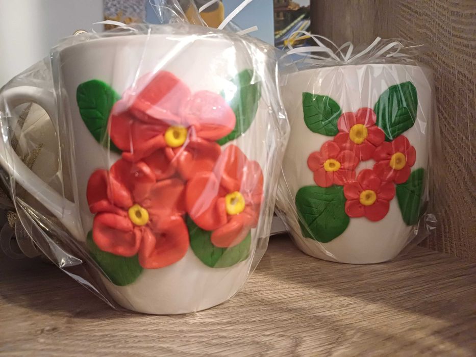 Чаши от полимерна глина!Подарък за любим човек, ръчноизработени