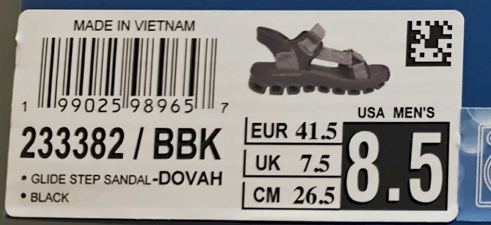 Сандали Skechers Glide Step черни 41.5  мъжки / дамски