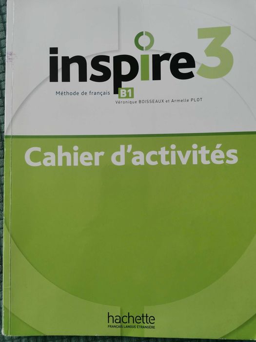 Учебник по френски и тетрадка Inspire 1,2,3
