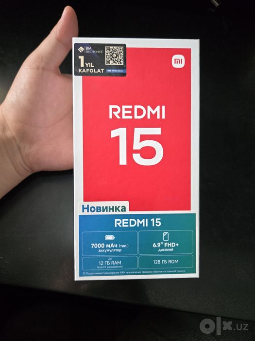 Redmi 15 Black 6/128gb