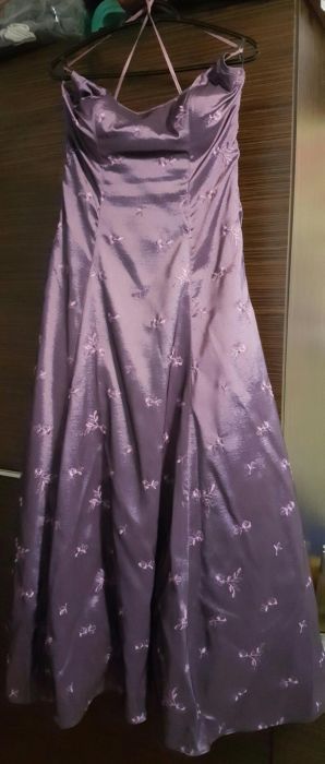 Rochie lungă mov pentru ocazii, evenimente speciale