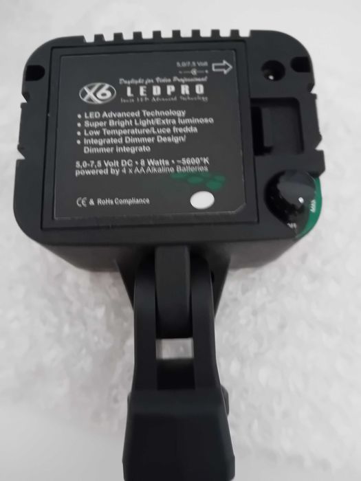 Lampa LedPro X6 foto video