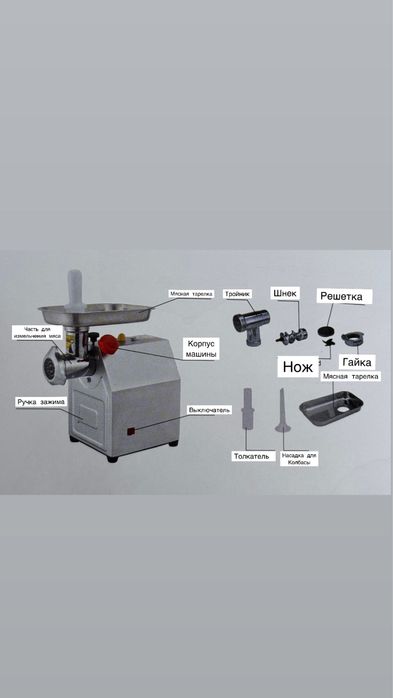 Мясорубки полный металл