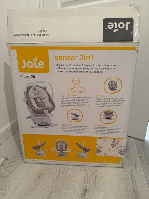 Leagan si balansoar rotativ Sansa 2 in 1, Fern, Joie- NOU -cu garantie
