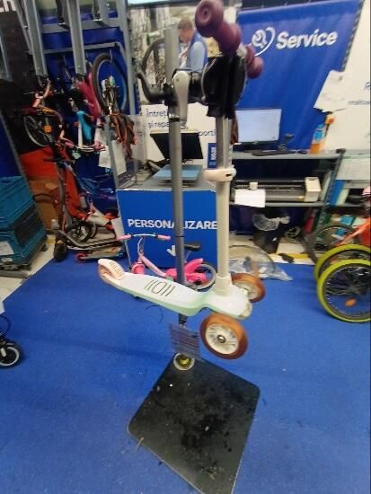 Trotinetă B1 500 alb-verde - produs resigilat - (SecondHand) Decathlon