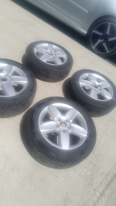 • ОРИГИНАЛНИ джанти 16ки 5х112 57.1 в ДОБРО СЪСТОЯНИЕ с гуми от seat