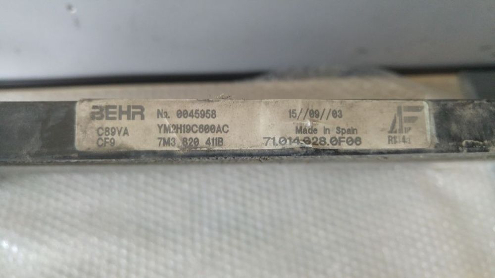 radiator clima ac ford galaxy vw sharan seat alhambra 1.9 tdi asz 7m3820411b