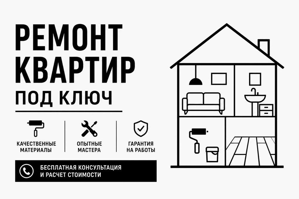 Ремонт квартир под ключ | Бригада мастеров