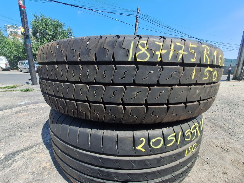 Cate 1x anv vara 205/55r16 Goodyear 2021 Si 1x 185/75r16C Matador Montaj Gratuit