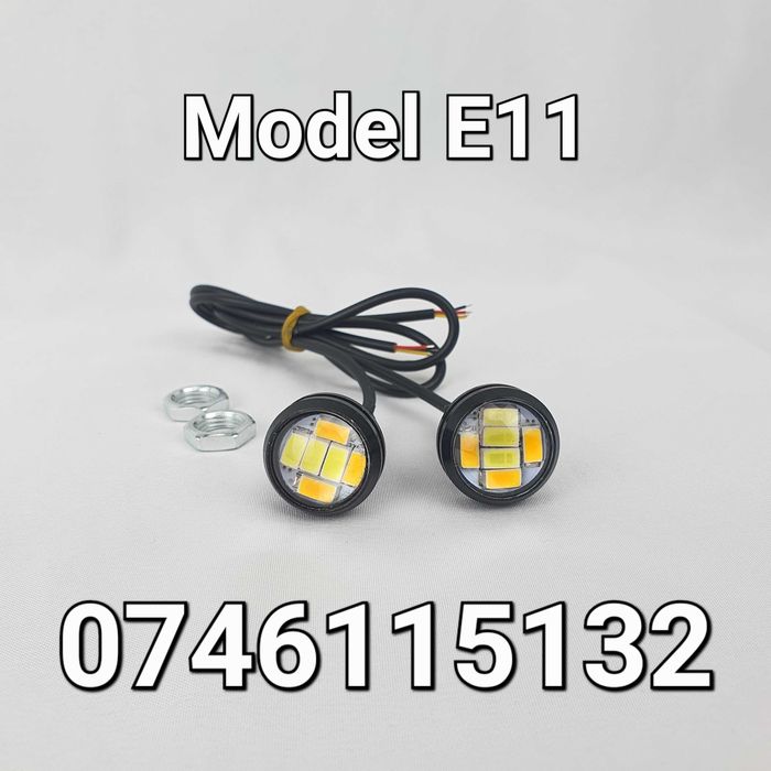 Mini Proiector LED-5W-Motocicleta-Moto-Atv-Pozitie-Semnalizare-Nou-E11