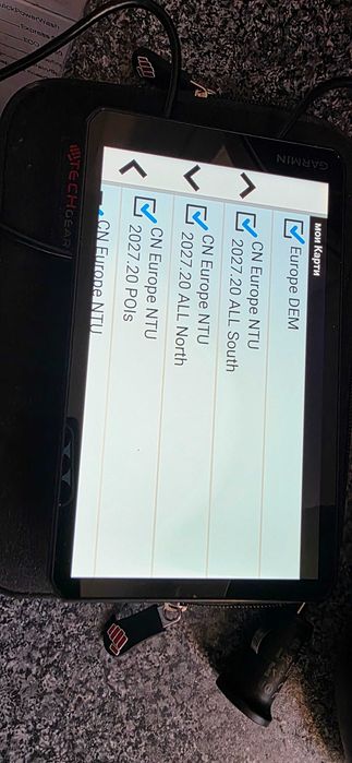 Навигация за камион Garmin Dezl 710 7 инча най-новите карти за цяла Европа и Турция