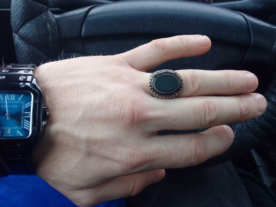 Перстень серебряный