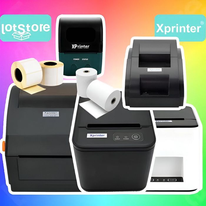 Принтер для Каспи термопринтер печати этикеток, наклеек, ленты вай фай