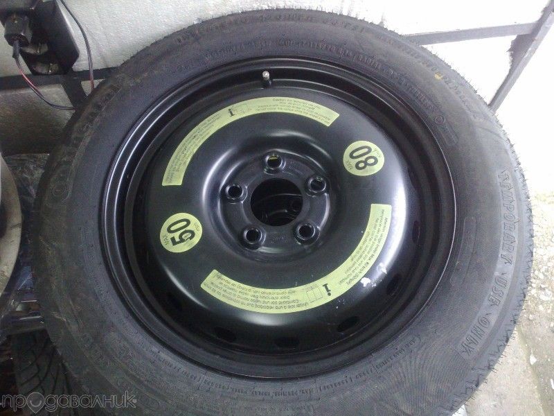 резервна гума патерица за ауди и мерцедес 15,16,17,18,19 и 20 цола