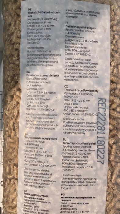 Peleti bard / rasinoase HS TIMBER