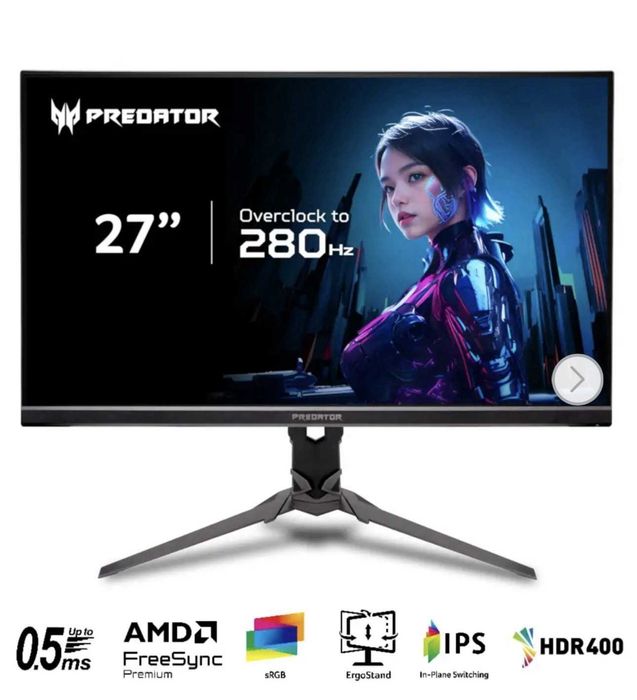 Игровой монитор Acer PREDATOR GZbmiiprx 27" 280Hz IPS Рассрочка-Кредит