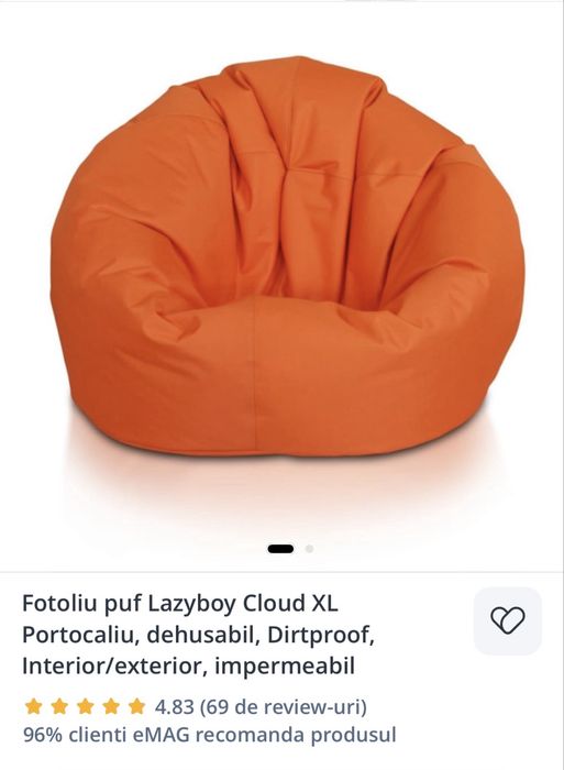 Fotolii bean bag Lazyboy Cloud XL